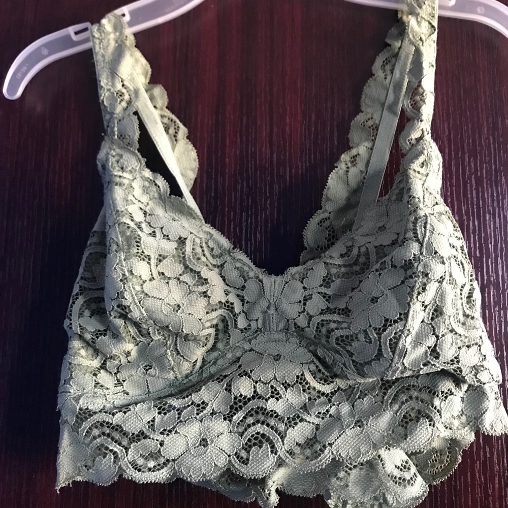 Green Lace Bralette